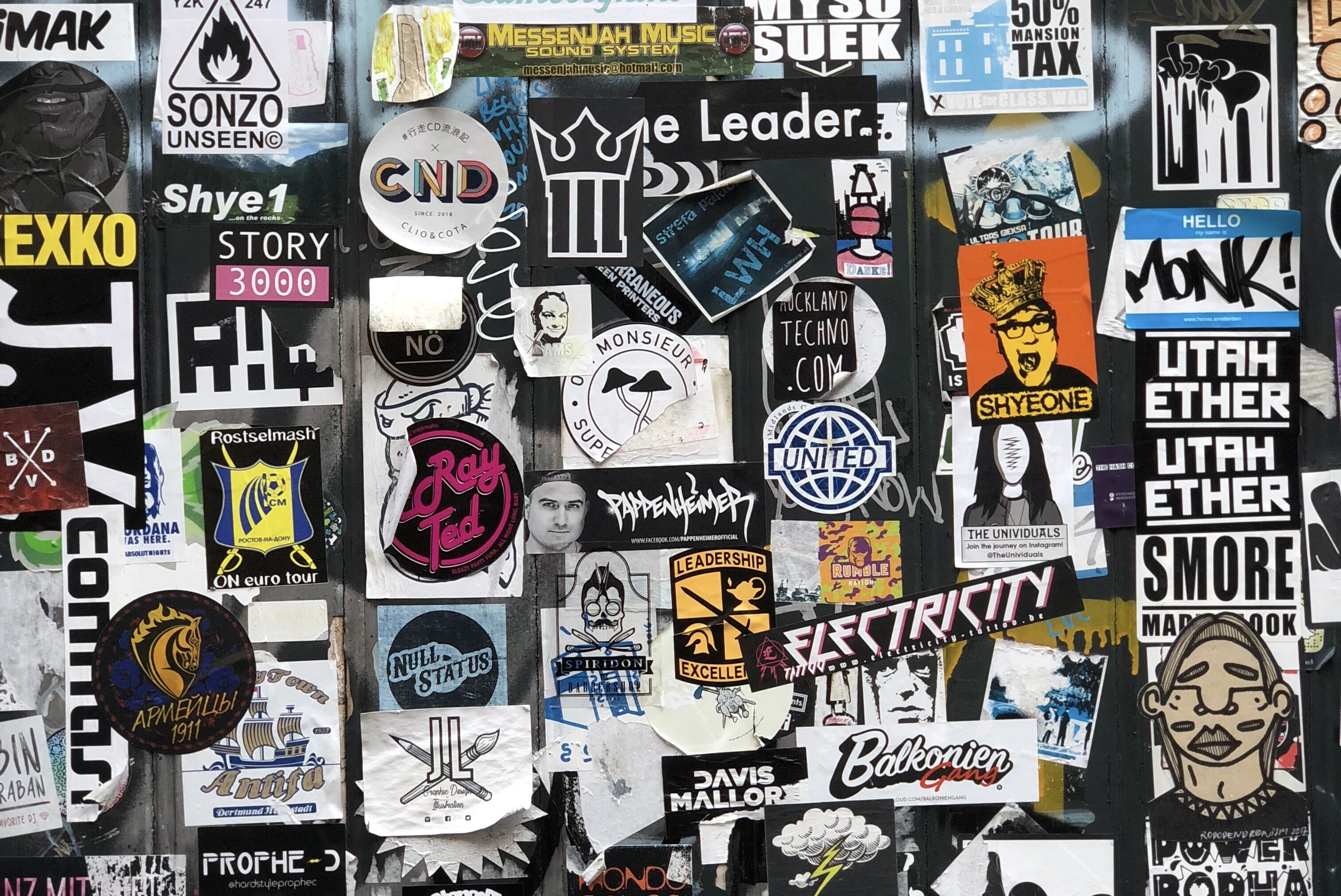 Wall of Stickers