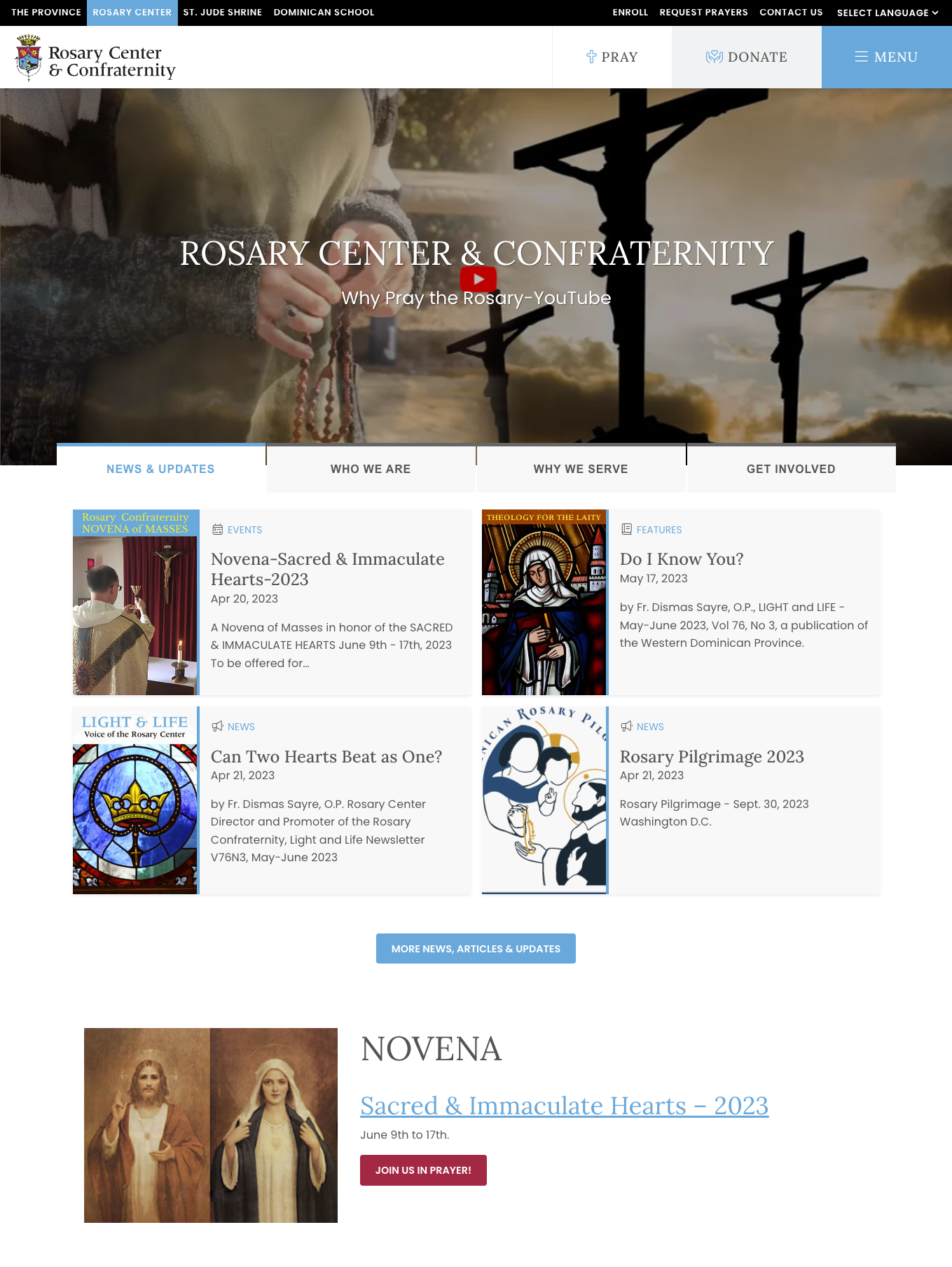 Rosary Center & Confraternity Homepage