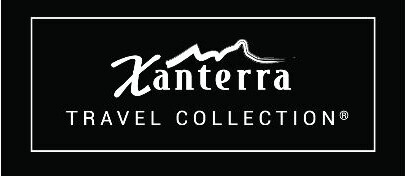 Logo of Xanterra Travel Collection, featuring stylized mountains on a black background.