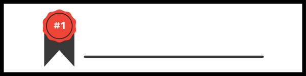 #1 award badge banner icon