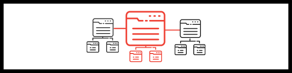 black and red diagram demonstrating extensions on google ads