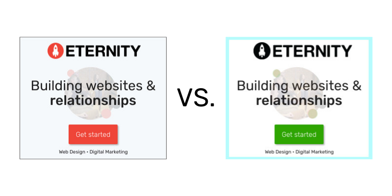 Using brand colors in an ad