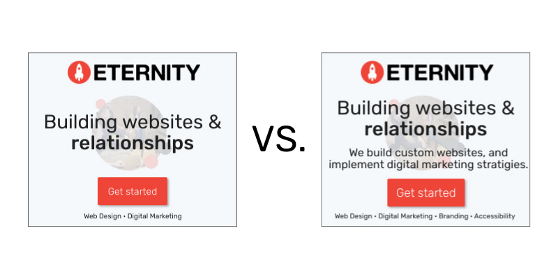 Having one clear topic for your google display ad