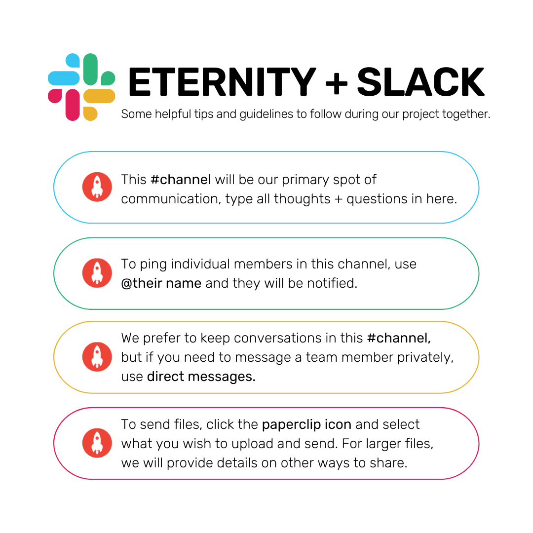 Eternity + Slack infographic